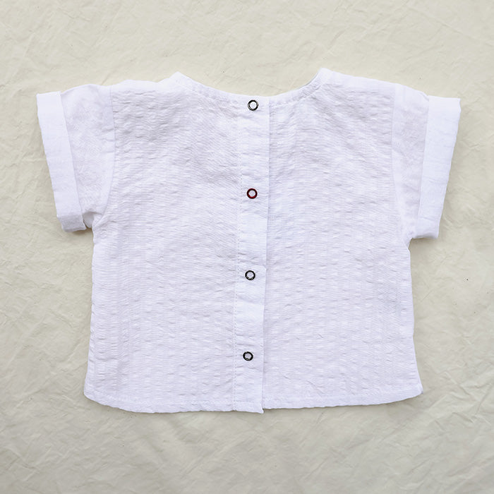 Pequeno Tocon Baby Ocre Top White