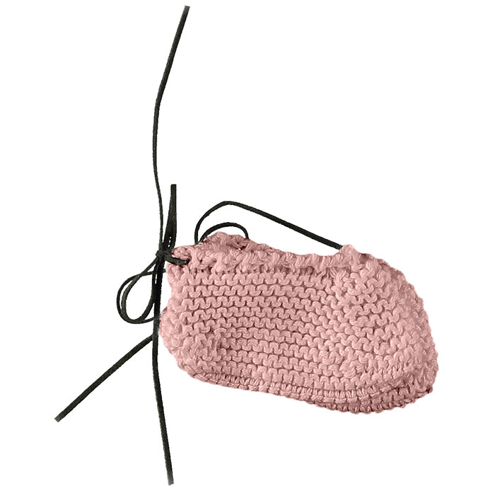 Pequeno Tocon Baby Knitted Sock Booties Pink