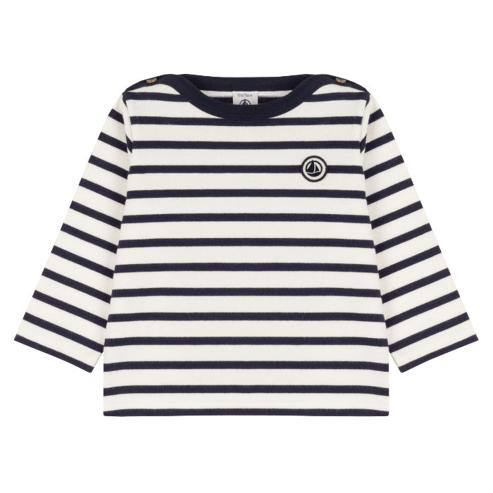 Petit Bateau Baby Tascinant T-shirt Navy Blue Stripes