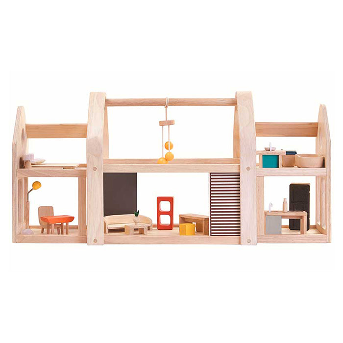 Plan Toys Dollhouse Slide N Go With Furniture