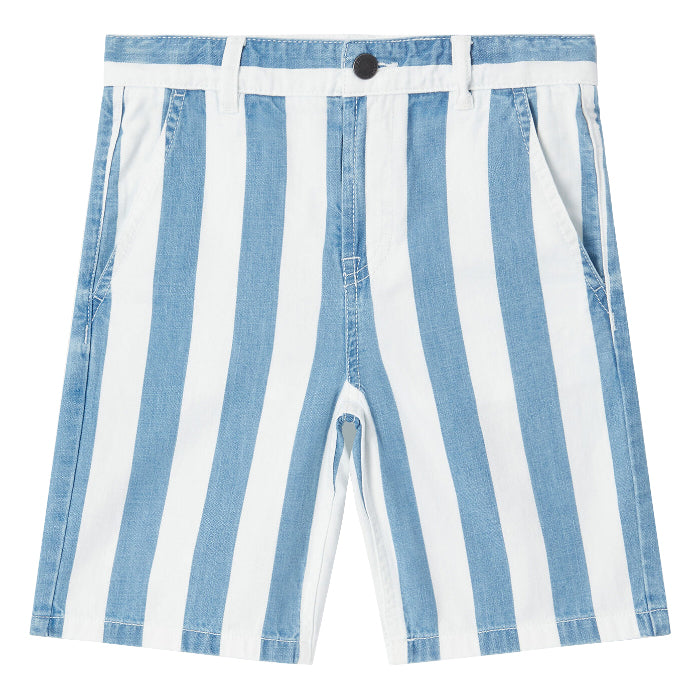 Stella McCartney Child Funfair Shorts Blue And White Stripes