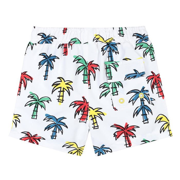 Stella McCartney Baby Swim Shorts With Palm Print Multicolour