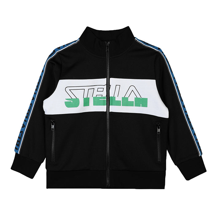 Stella McCartney Child Zip Up Logo Sweatshirt Black