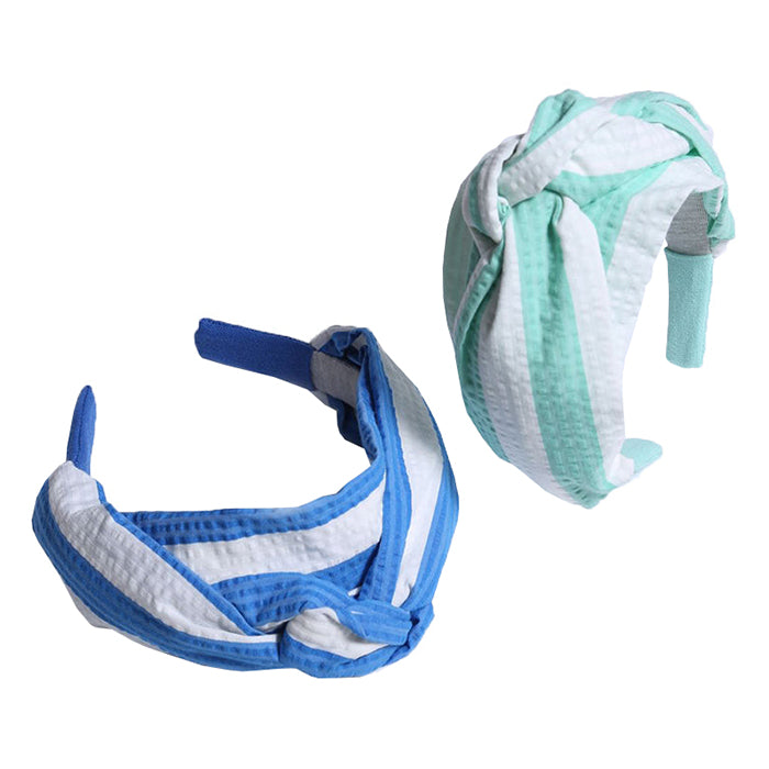 Tia Cibani Kids Child Classic Turban Hairband Marine Blue