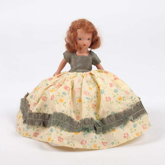 Vintage Nancy Ann Storybook Doll #197 A November Lass To Cheer Yellow