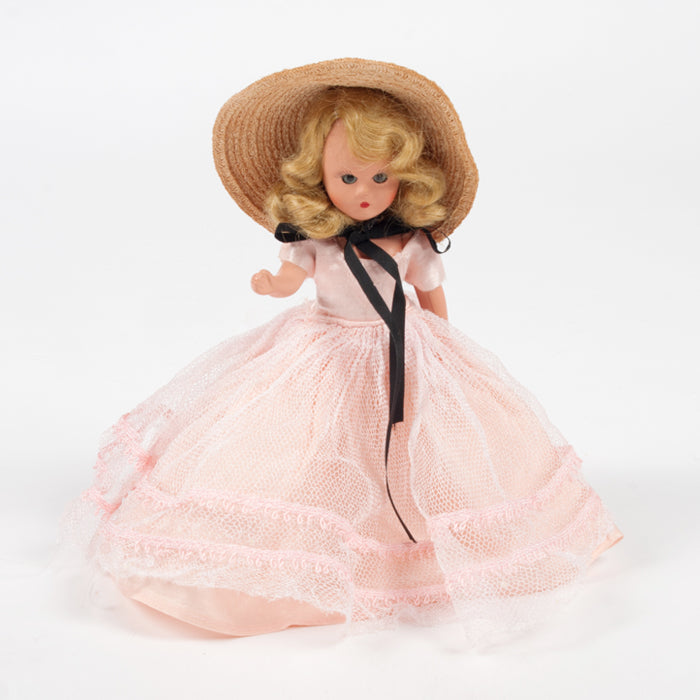 Vintage Nancy Ann Storybook Doll #302 Dolly Varden Pink