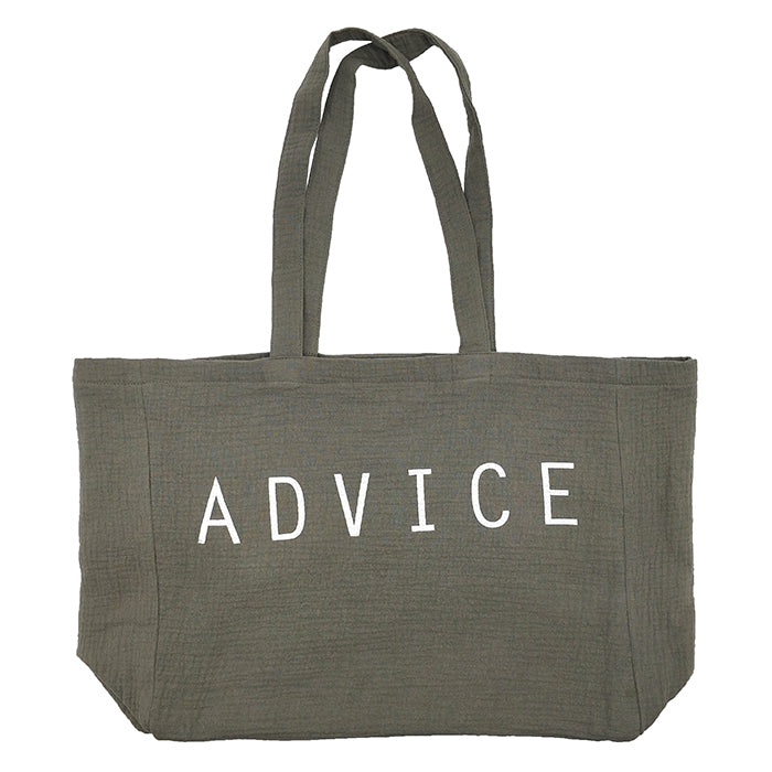 Woman By ADVICE Article Seven Tote Bag Clay Grey