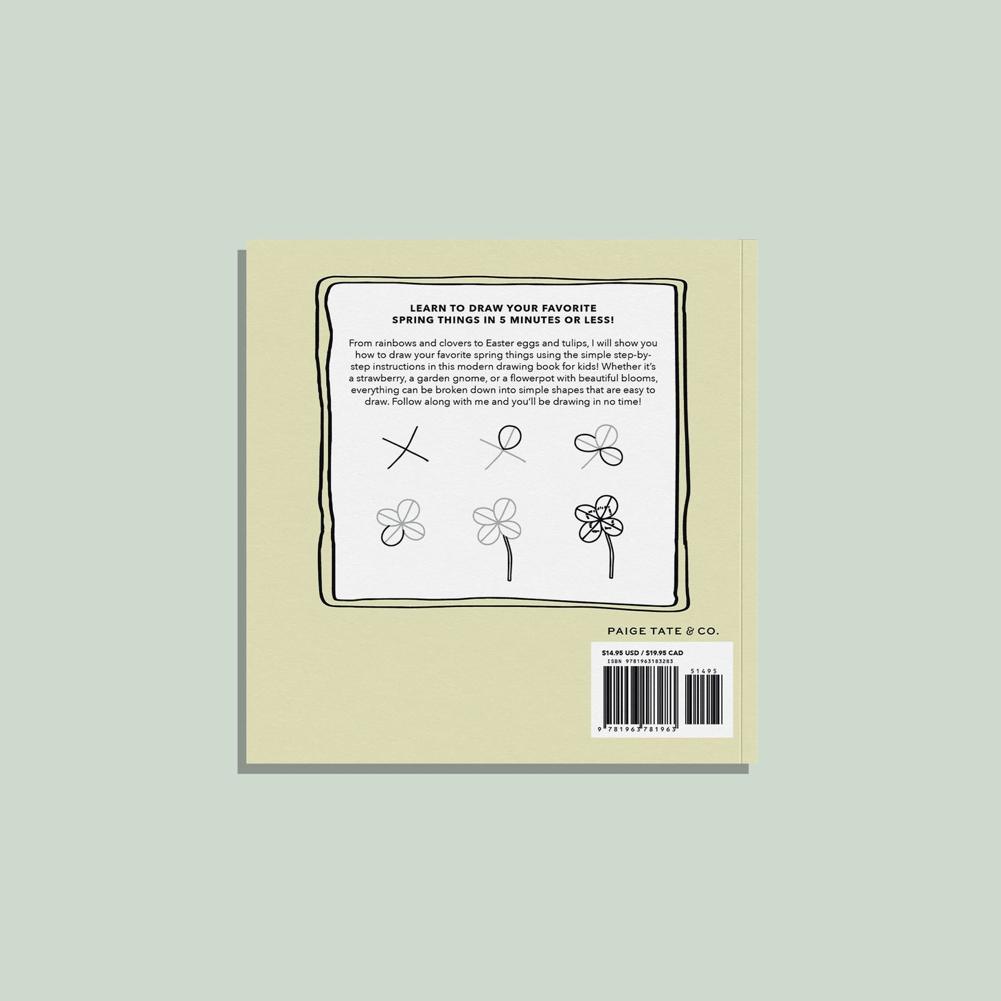 Paige Tate & Co How to Draw All Spring Things Art Book for Kids