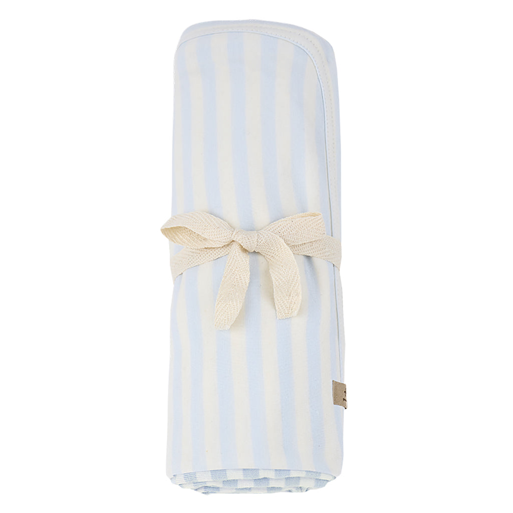 1+ In The Family Baby Betta Blanket Misty Blue Stripes