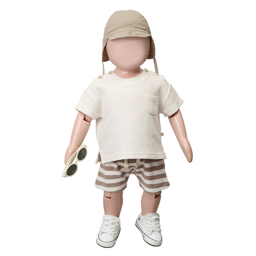 1+ In The Family Baby Delion T-shirt Ecru Cream