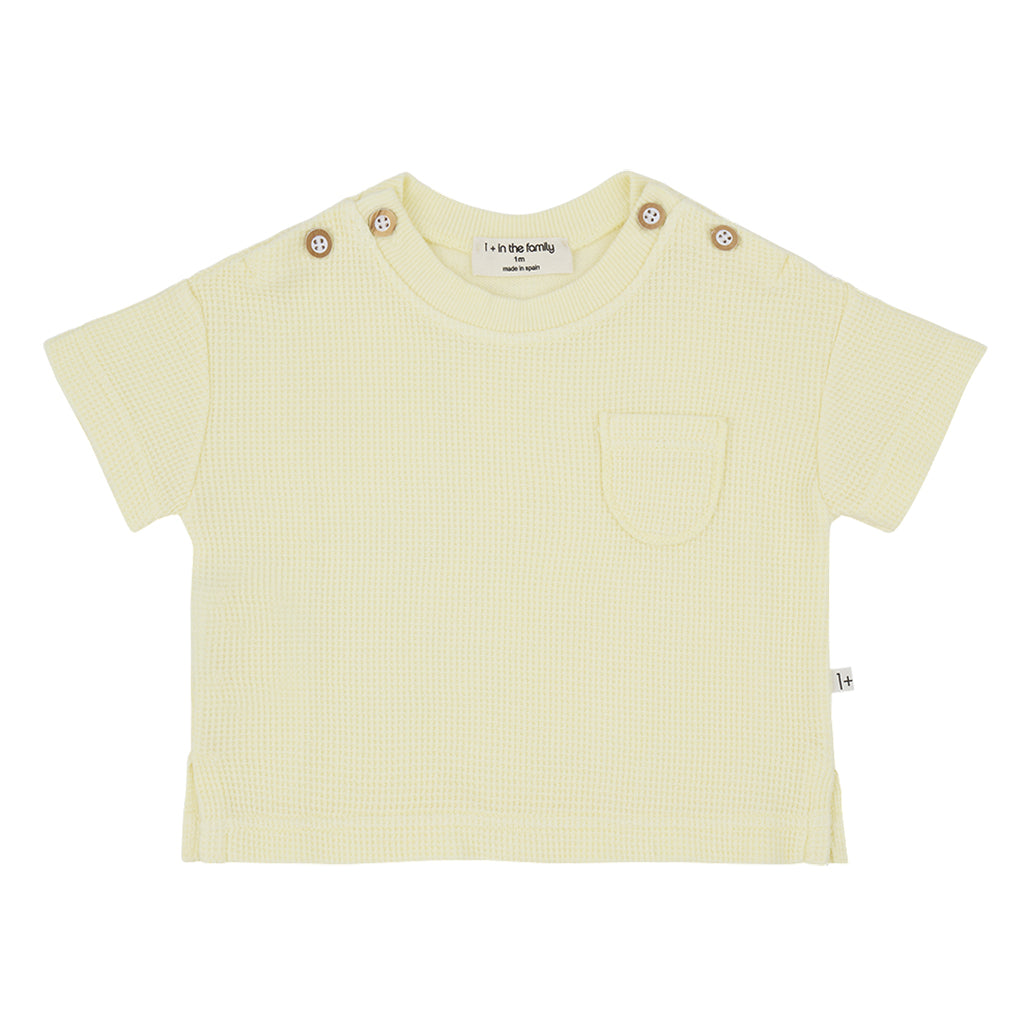 1+ In The Family Baby Delion T-shirt Pastel Yellow