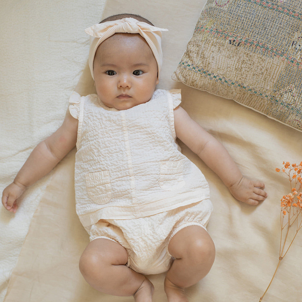 1+ In The Family Baby Noa Headband Ecru Cream
