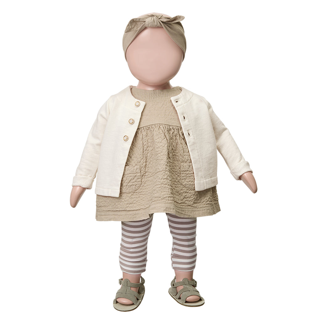 1+ In The Family Baby Noa Headband Taupe Brown