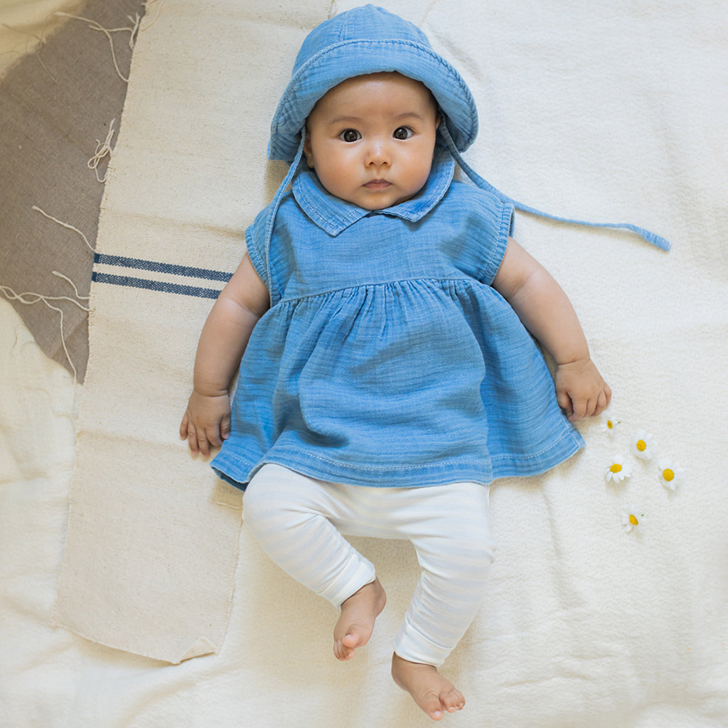 1+ In The Family Baby Iliria Hat Denim Blue