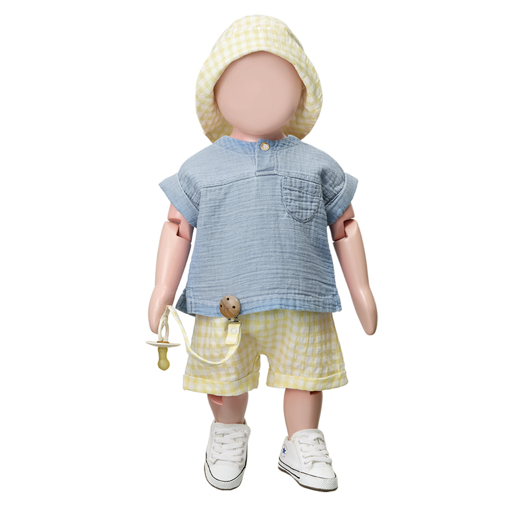 1+ In The Family Baby Bodrum Shirt Denim Blue