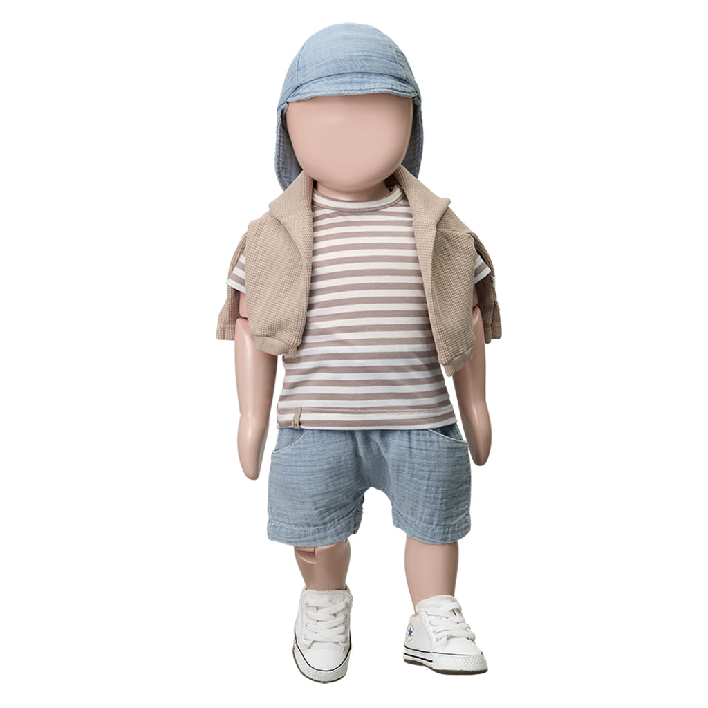 1+ In The Family Baby Anafi Shorts Denim Blue