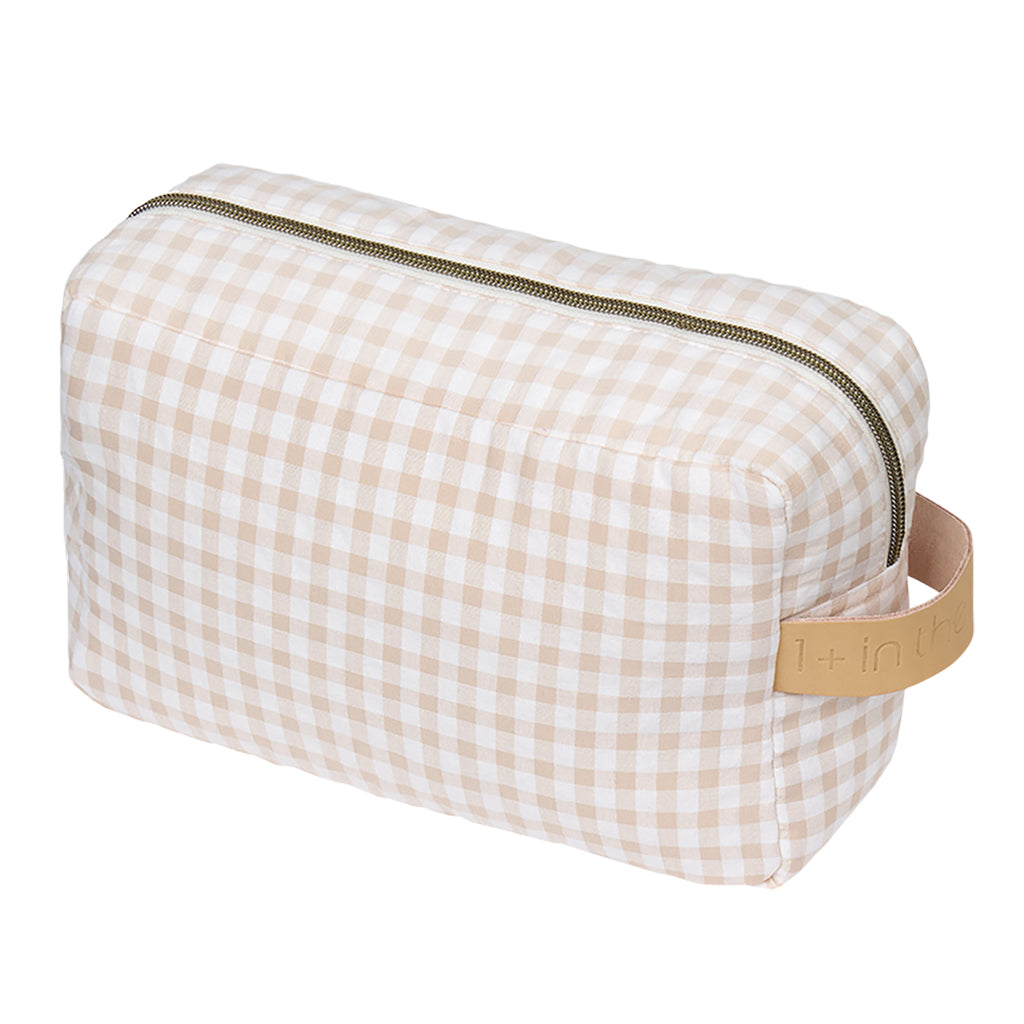 1+ In The Family Toiletry Bag Blossom Pink Checks