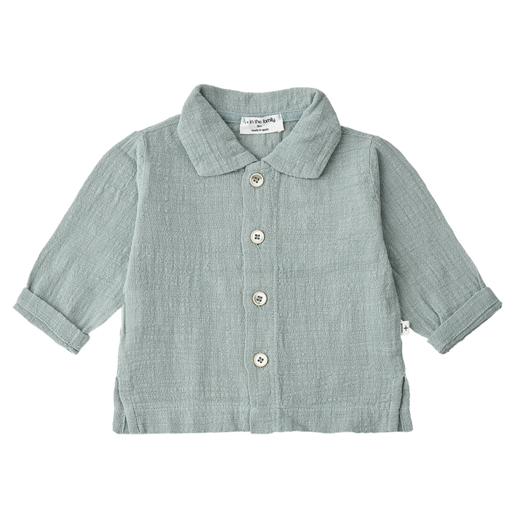 1+ In The Family Baby And Child Jafre Shirt Iceberg Green