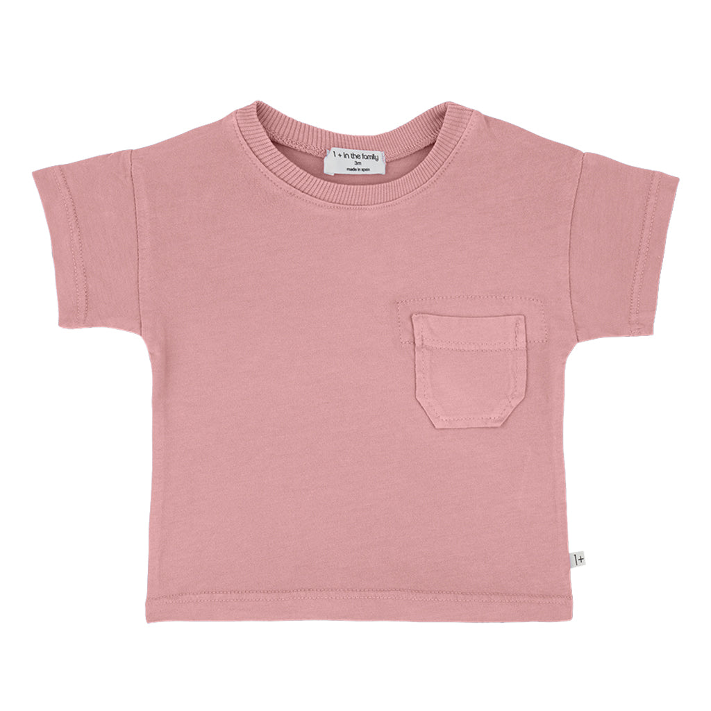 1+ In The Family Baby And Child Formentera T-shirt Strawberry Pink