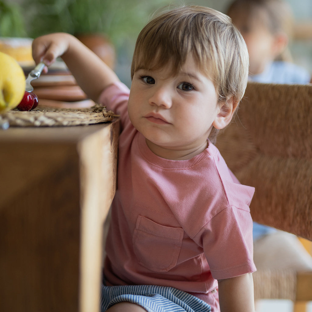 1+ In The Family Baby And Child Formentera T-shirt Strawberry Pink