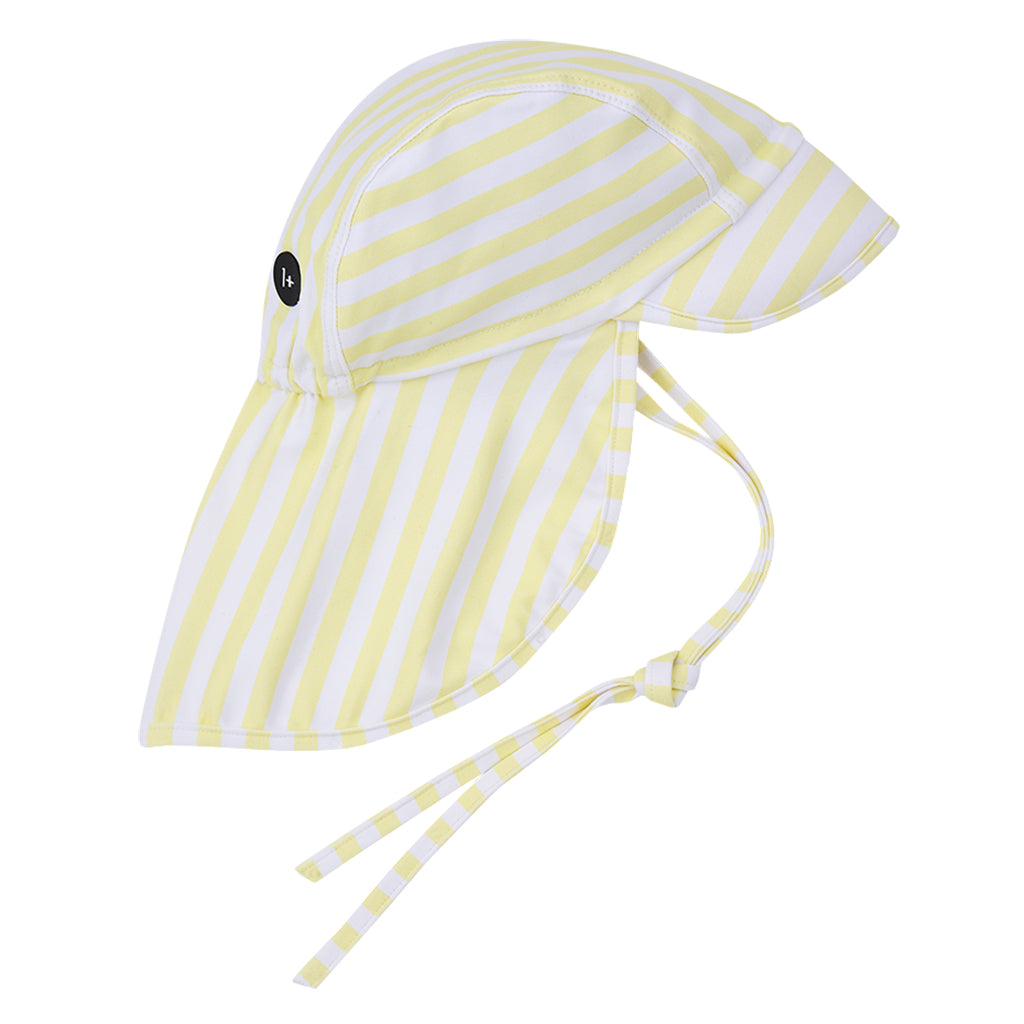 1+ In The Family Baby Eivissa Hat Lemon Yellow Stripes