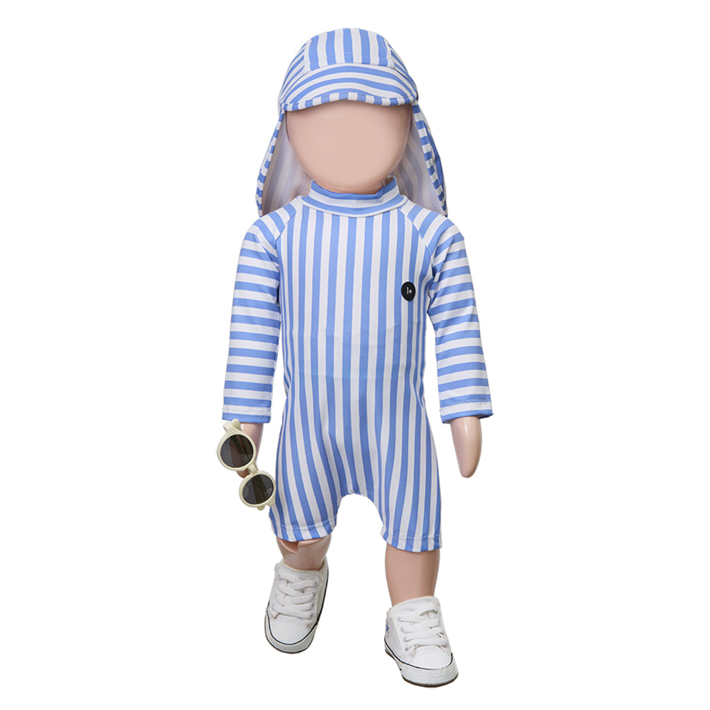 1+ In The Family Baby Eivissa Hat Ultramarine Blue Stripes