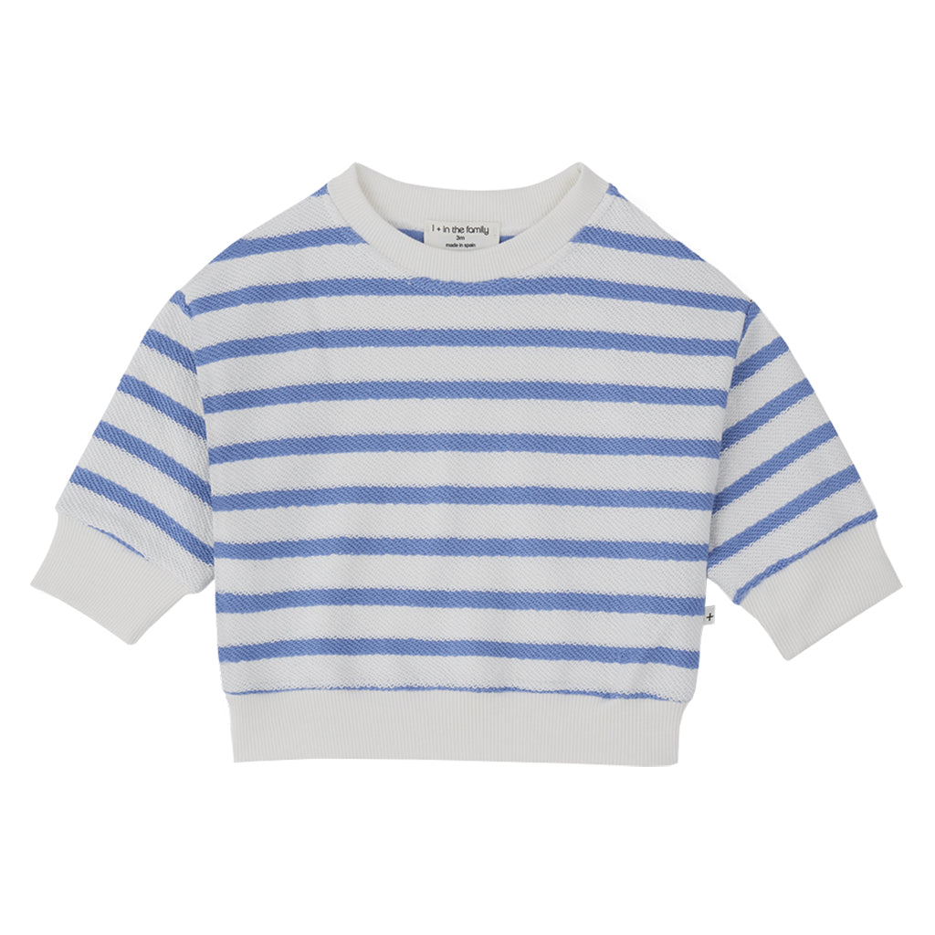 1+ In The Family Baby And Child Marroig Sweatshirt Ultramarine Blue Stripes