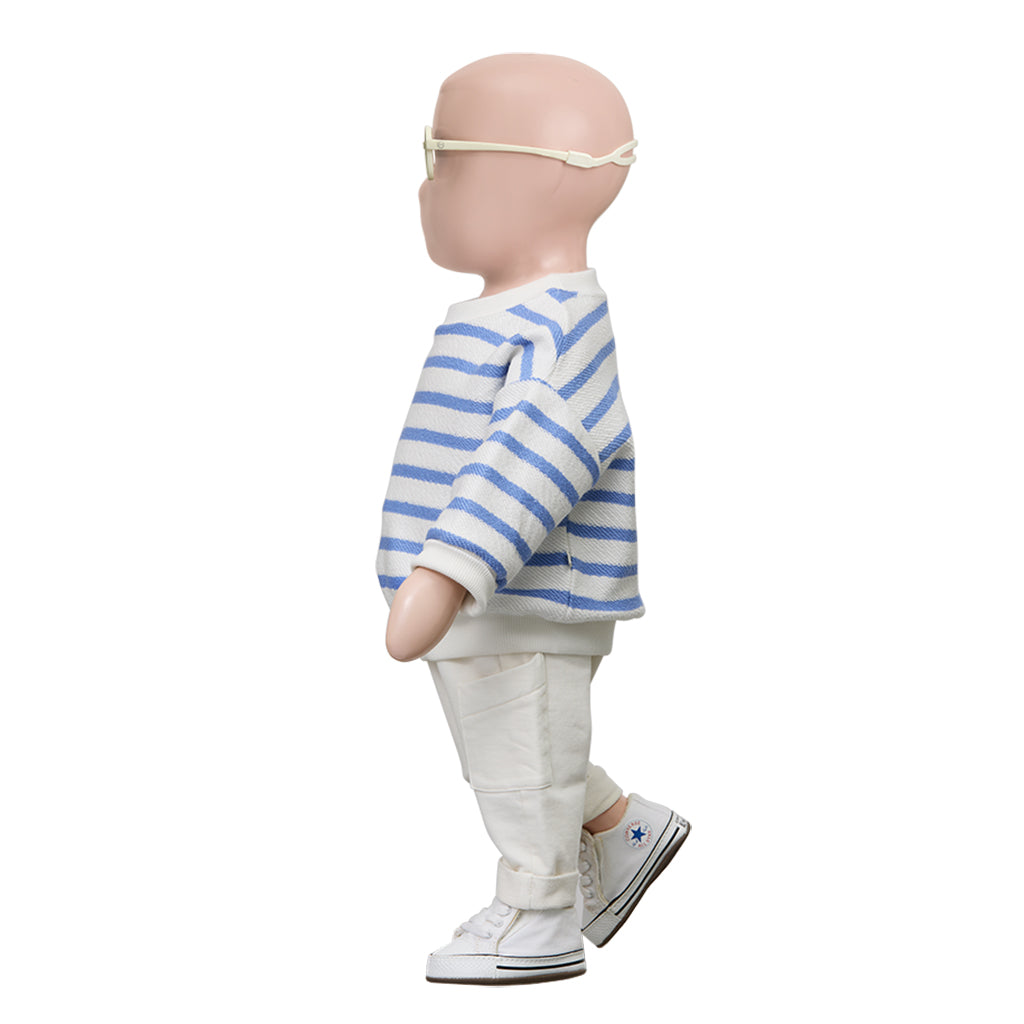 1+ In The Family Baby And Child Marroig Sweatshirt Ultramarine Blue Stripes