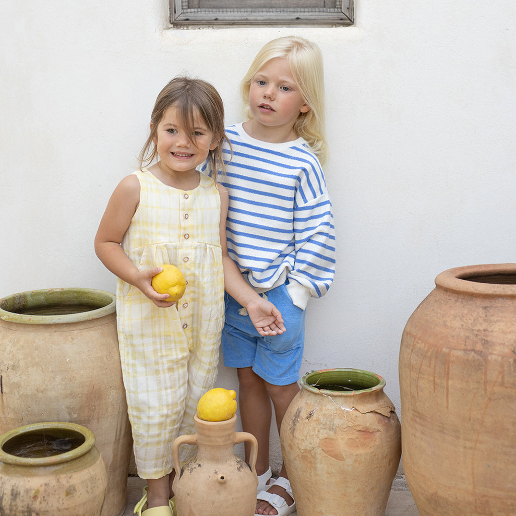 1+ In The Family Baby And Child Marroig Sweatshirt Ultramarine Blue Stripes