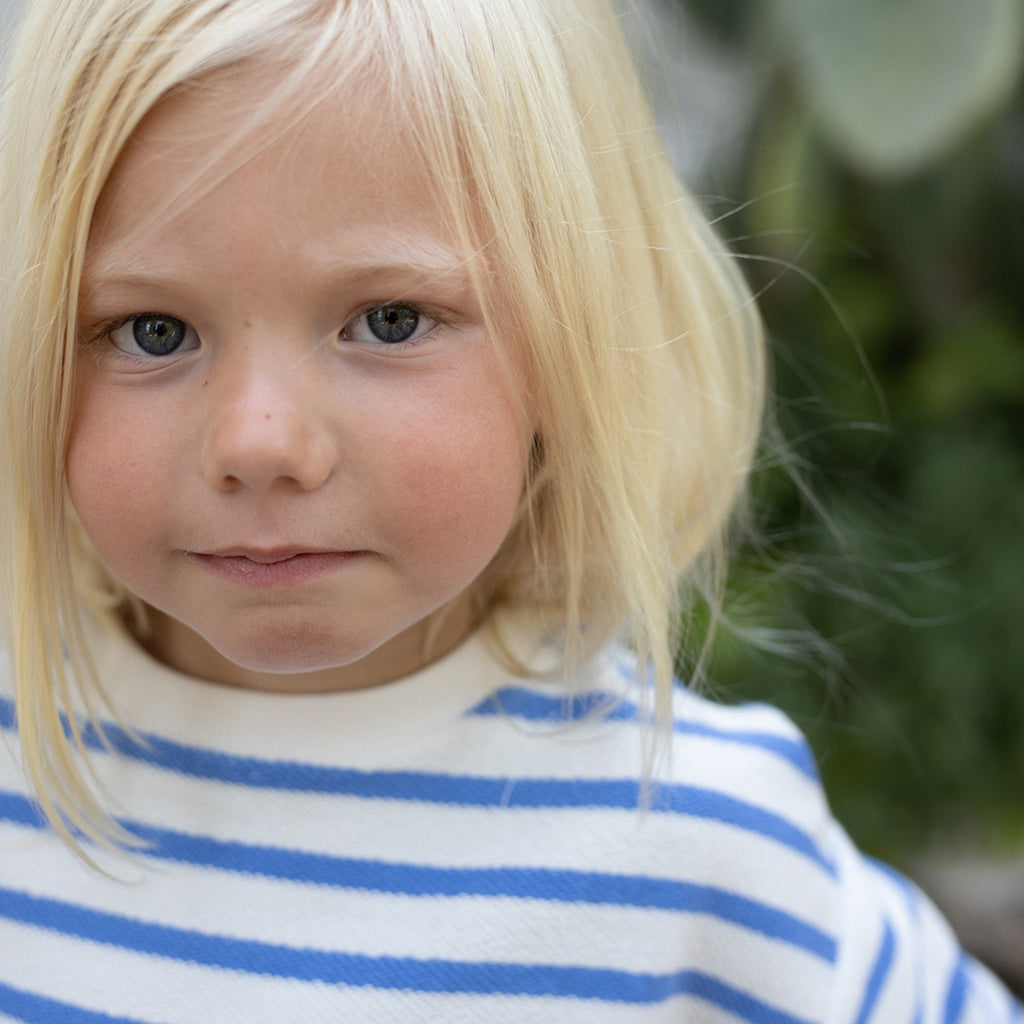 1+ In The Family Baby And Child Marroig Sweatshirt Ultramarine Blue Stripes
