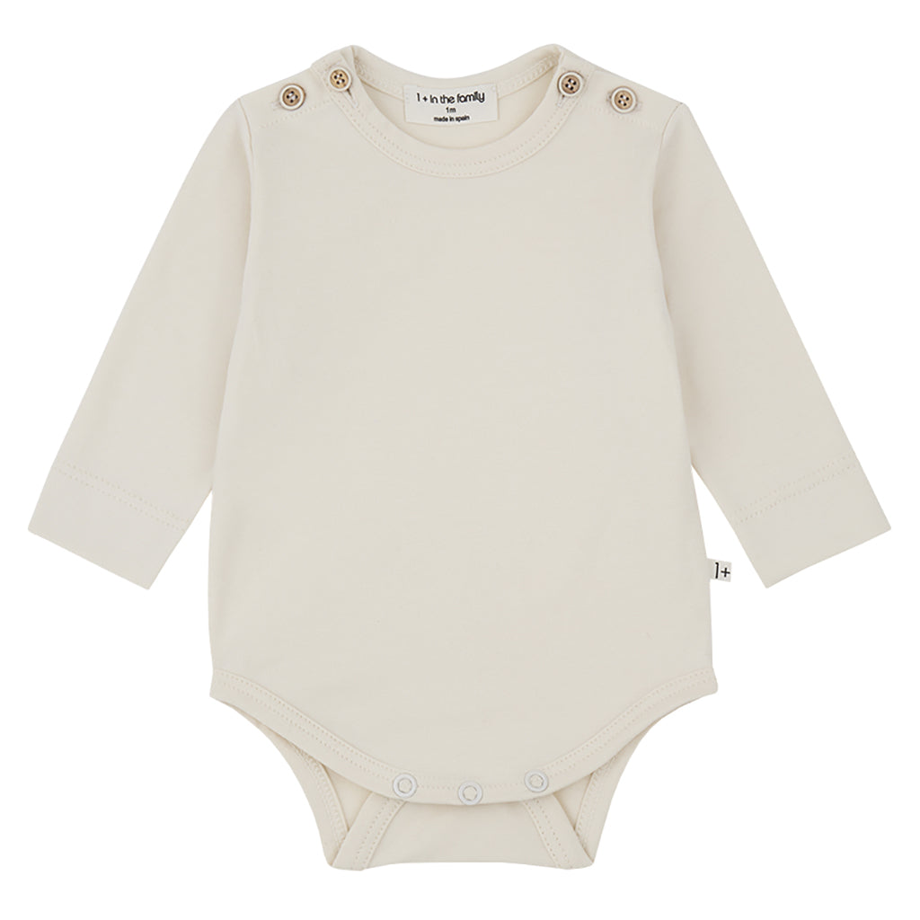 1+ In The Family Baby Edith Bodysuit Ecru Cream