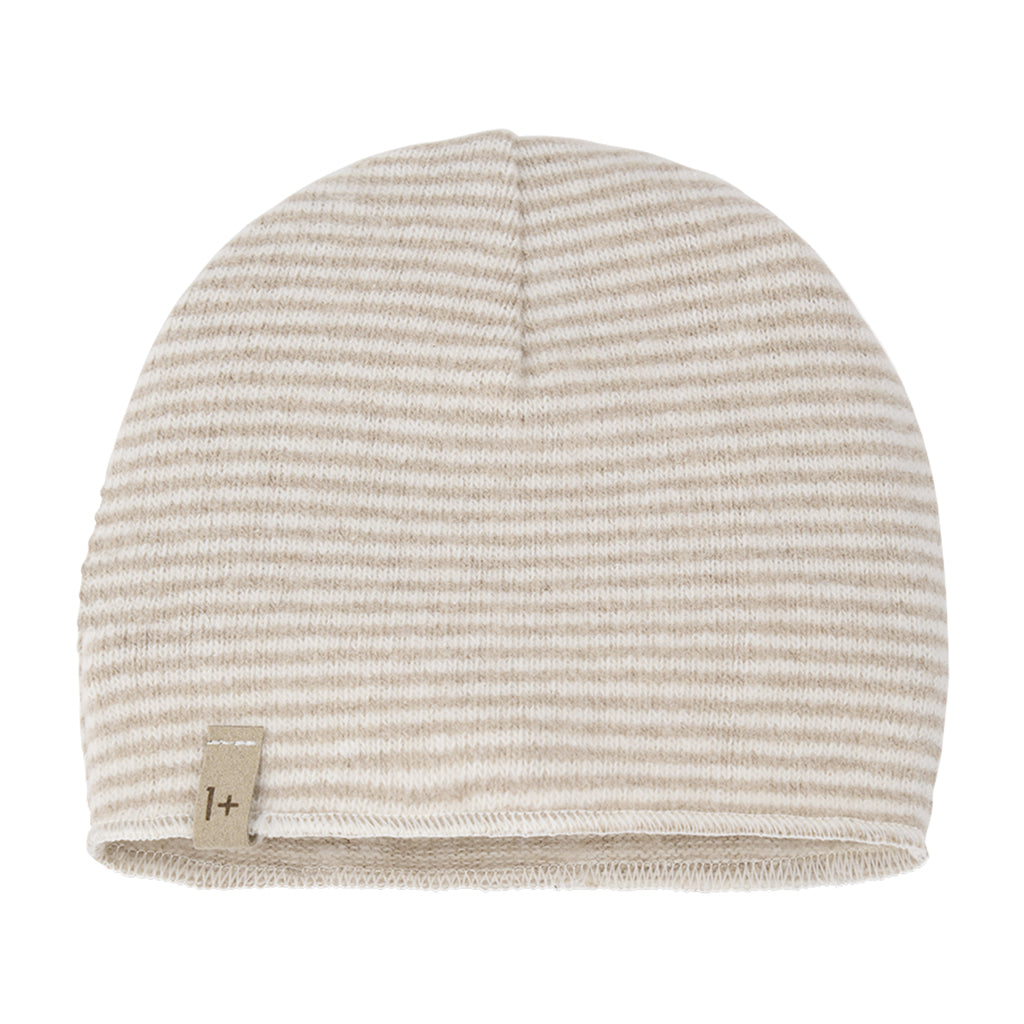 1+ In The Family Baby Honore Hat Beige Stripes