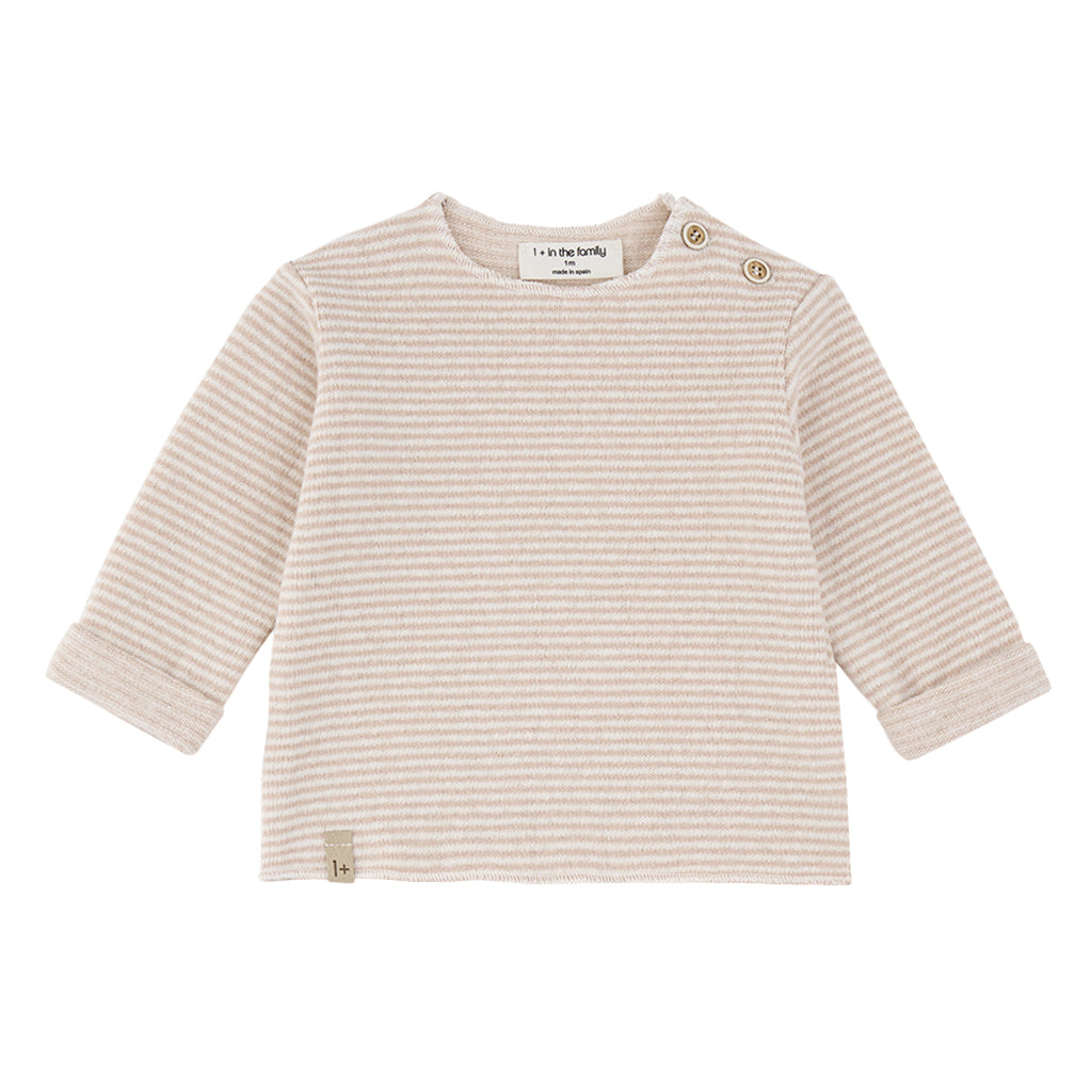 1+ In The Family Baby Aubin T-shirt Light Pink Stripes