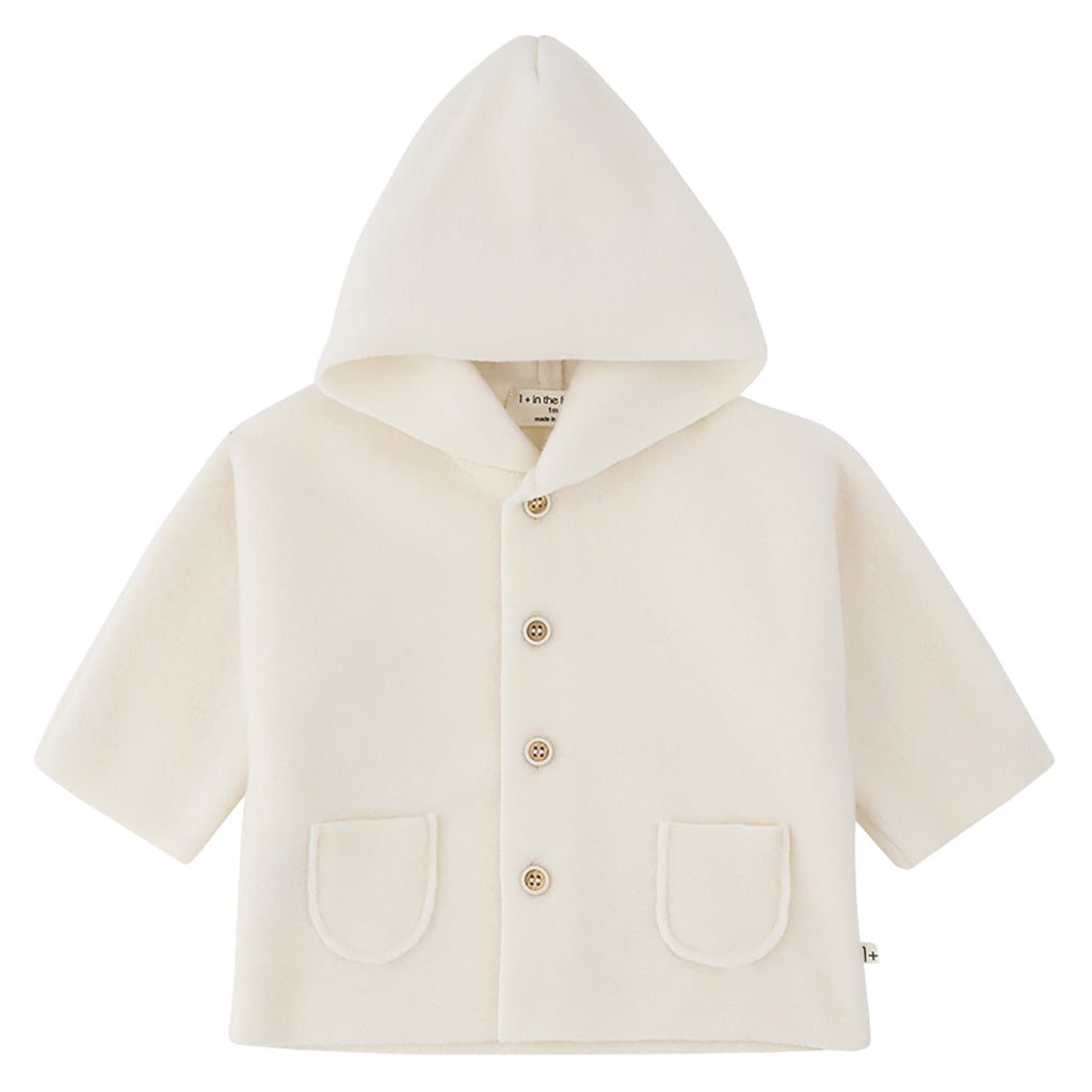 1+ In The Family Baby Menton Jacket Ecru Cream