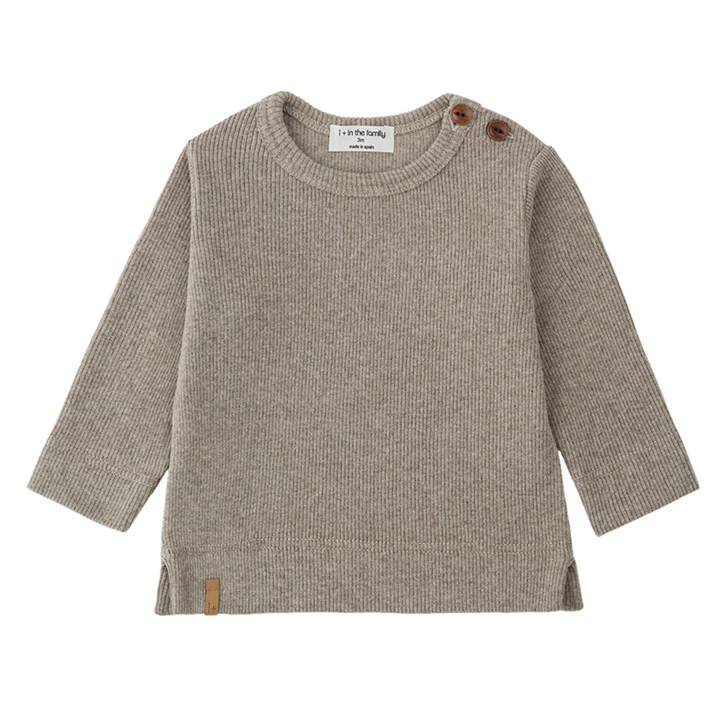 1+ In The Family Baby And Child Pesaro T-shirt Canapa Brown