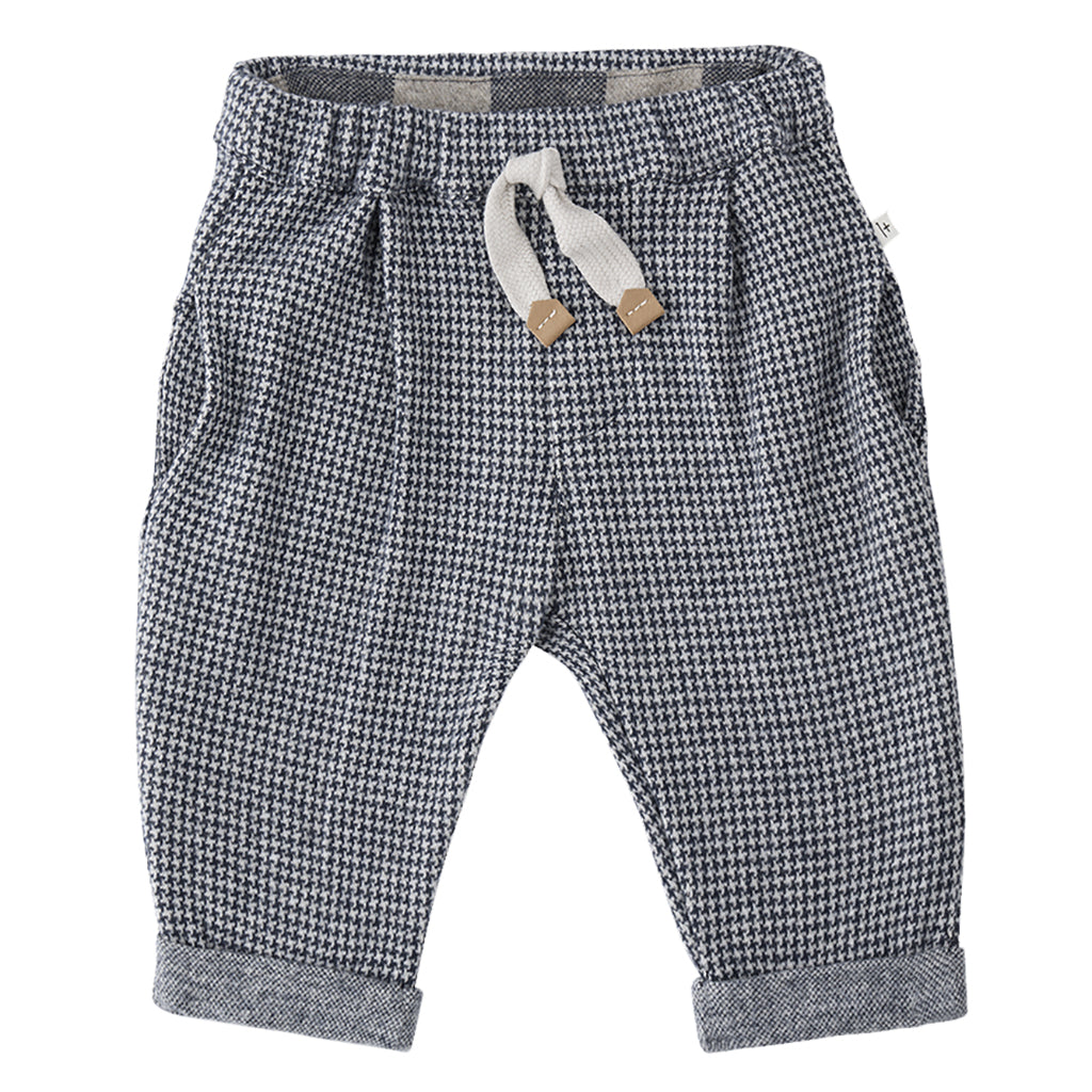 1+ In The Family Baby And Child Napoli Pants Blue Herringbone
