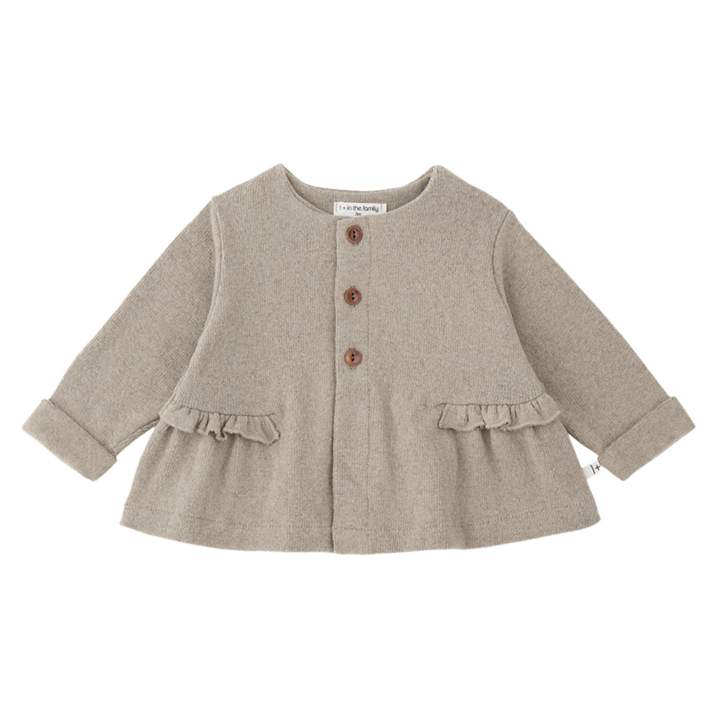 1+ In The Family Baby And Child Cortina Cardgian Canapa Brown