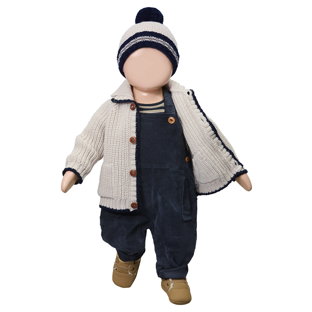 1+ In The Family Baby And Child Brescia Cardigan Rice Cream