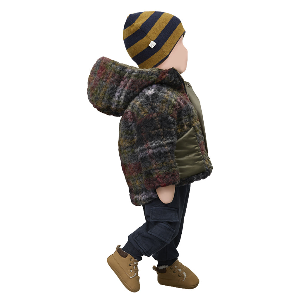 1+ In The Family Baby And Child Toronto Jacket Khaki Green Plaid