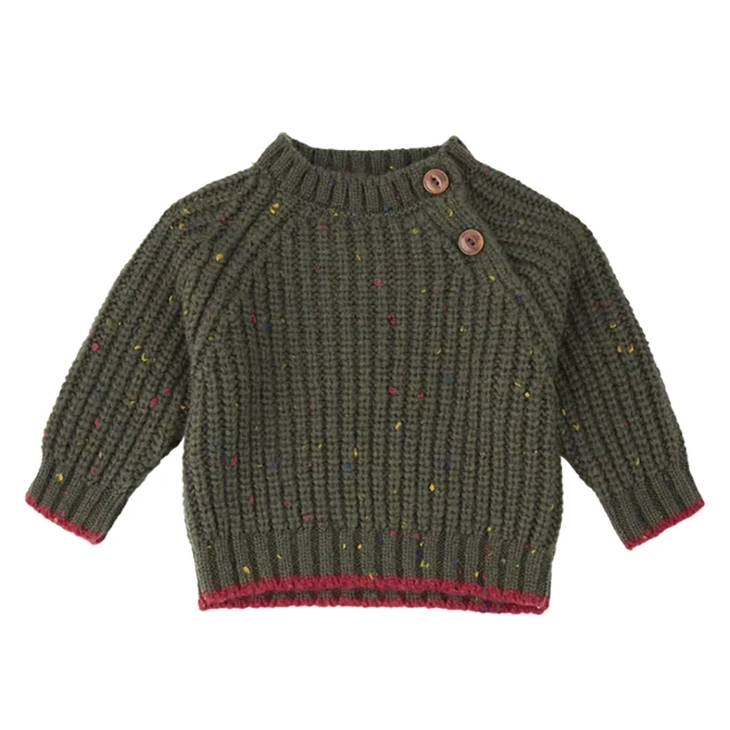 1+ In The Family Baby And Child Maligne Sweater Khaki Green