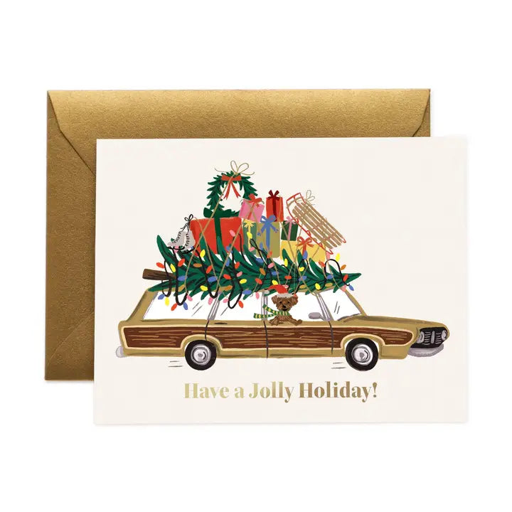 Rifle Paper Co. Boxed Set of Jolly Holiday Wagon Cards