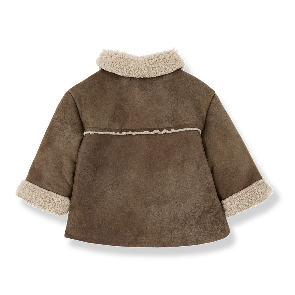 1+ In The Family Baby And Child Filippa Faux Fur Jacket Brown