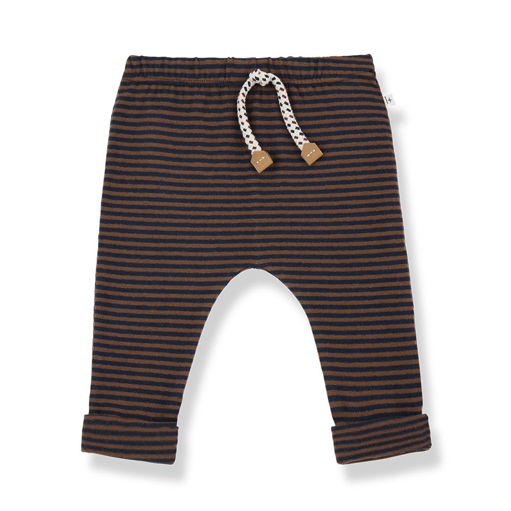 1+ In The Family Baby And Child Henrik Pants Castagna Brown Stripes