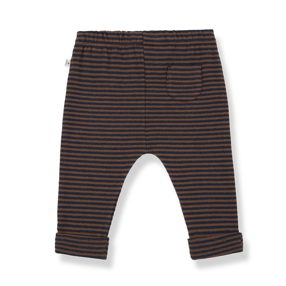 1+ In The Family Baby And Child Henrik Pants Castagna Brown Stripes