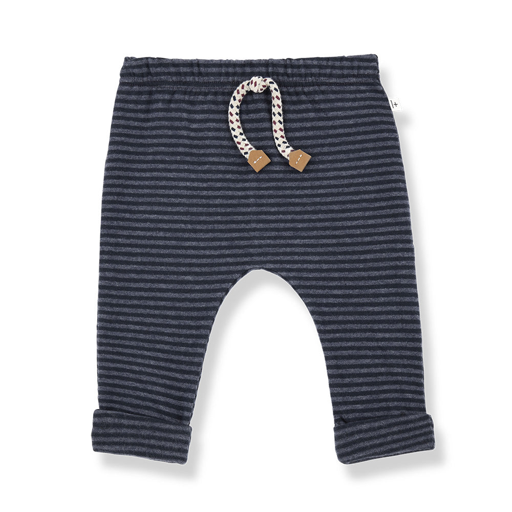 1+ In The Family Baby And Child Henrik Pants Denim Blue Stripes
