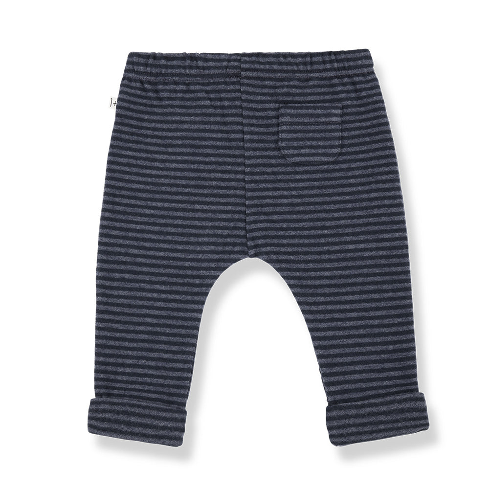 1+ In The Family Baby And Child Henrik Pants Denim Blue Stripes
