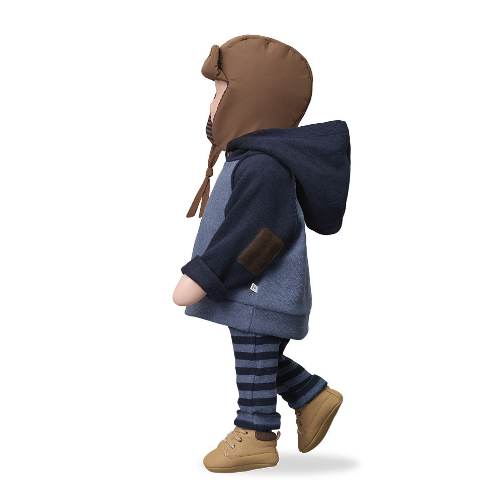 1+ In The Family Baby And Child Uriel Pants Denim Blue Stripes