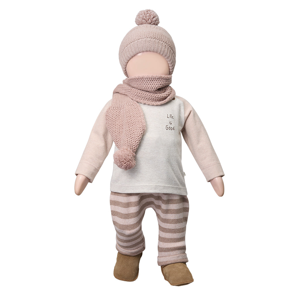1+ In The Family Baby And Child Uriel Pants Light Pink Stripes