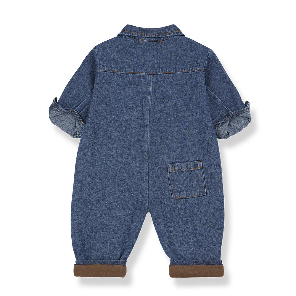 1+ In The Family Baby And Child Vitus Jumpsuit Denim Blue