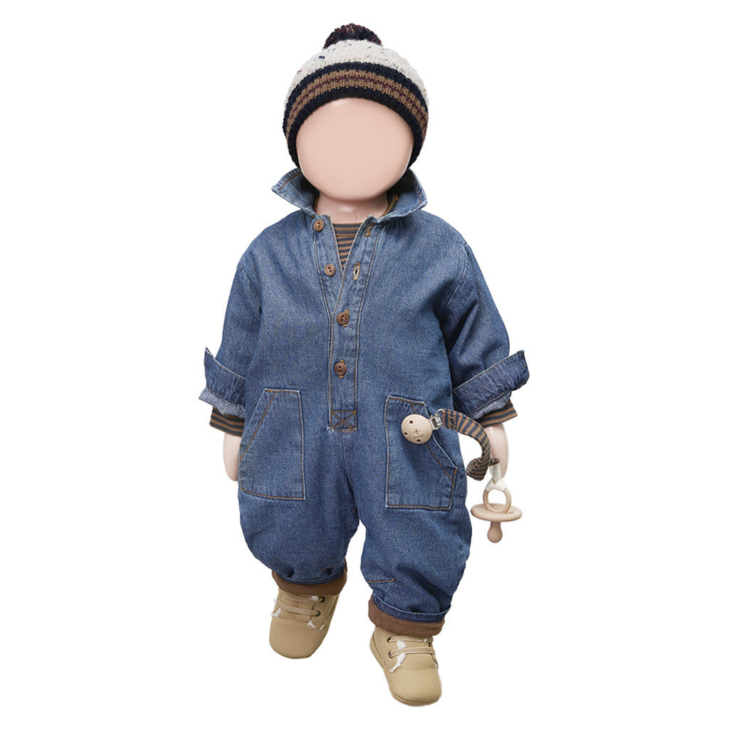 1+ In The Family Baby And Child Vitus Jumpsuit Denim Blue